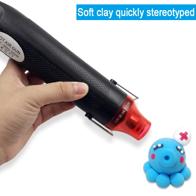 

Electric Hot Air Gun Decoration keychain handmade Heat Gun Heat Shrinkable Film Novice Suit with Supporting Seat DIY