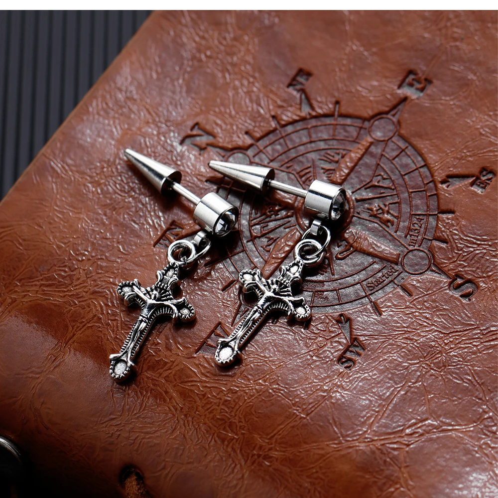 Креативные серьги из титановой стали OPK индивидуальные мужские украшения в стиле