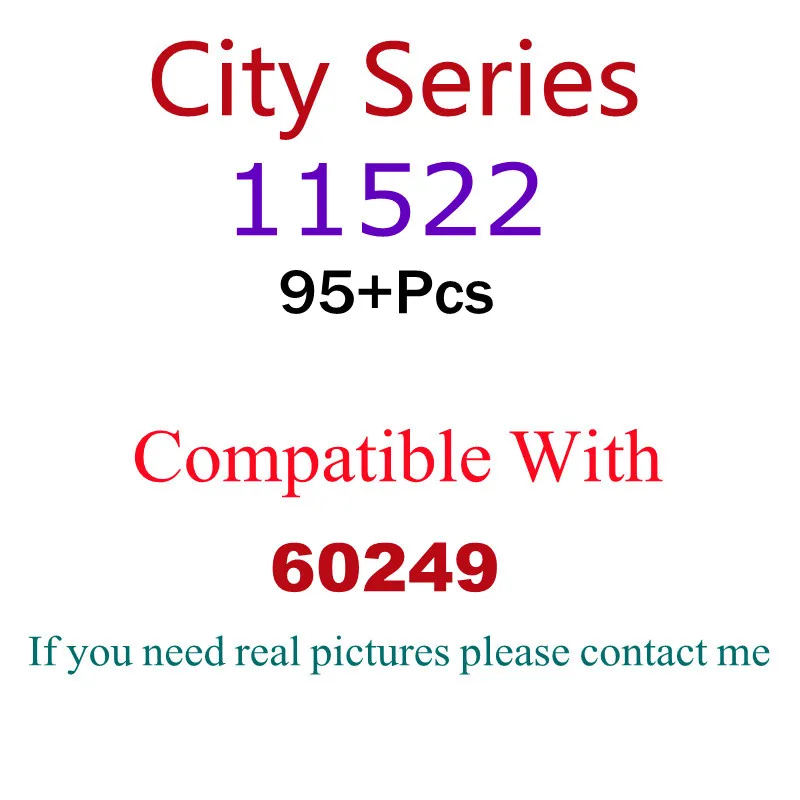

95Pcs 11522 Building Block Toy City Series 60249 Assembled Building Block Children's Toy Gifts