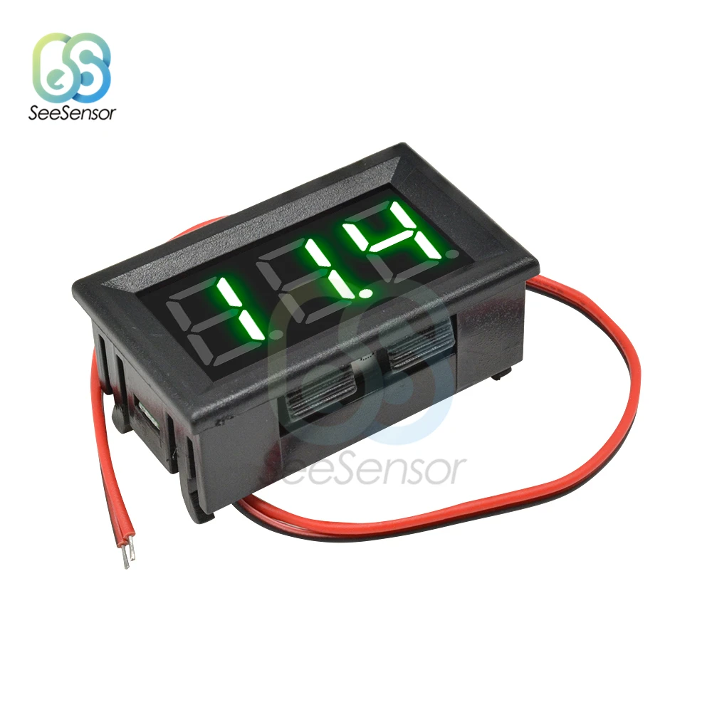 Цифровой вольтметр измеритель напряжения с 2 проводами для умного дома 70-500 В