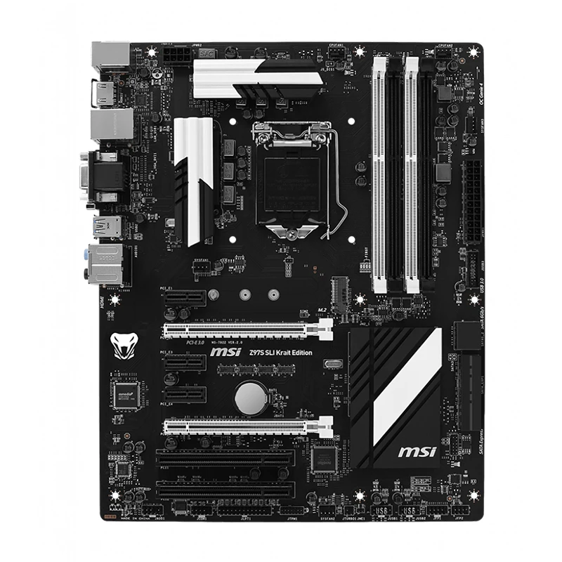 Материнская плата Z97S SLI kсокращения EDITION для MSI Intel Z97 LGA 1150 DDR3 ОЗУ 32 ГБ M.2 USB3.0 б/у