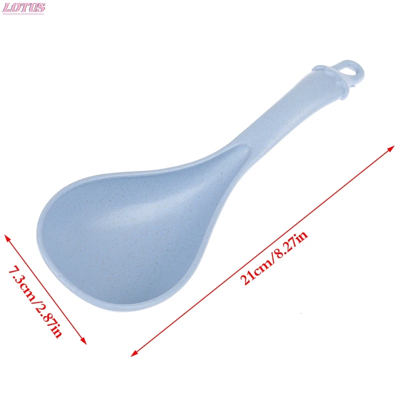 

Tableware Wheat Straw Rice Ladle Long Handle Soup Spoon Meal Dinner Scoops Kitchen Supplies Cooking Tool 1Pcs 4 Colors Hotsale