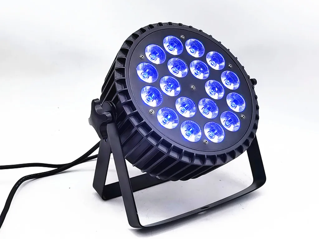 

Алюминиевый литой светильник 18x18 Вт RGBWA UV 6 в 1, светодиодный светильник par wash led Flat par Can Lighting для вечерние KTV, дискотеки, DJ лампа