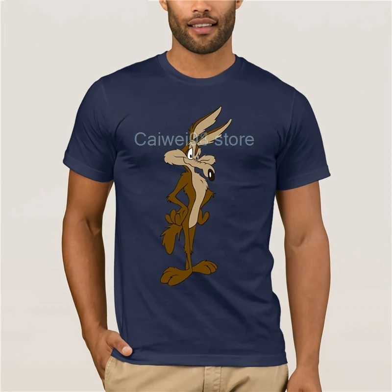 Новинка Wiley Coyote футболка для мужчин Looney Tunes Road Runner с мультипликационным принтом