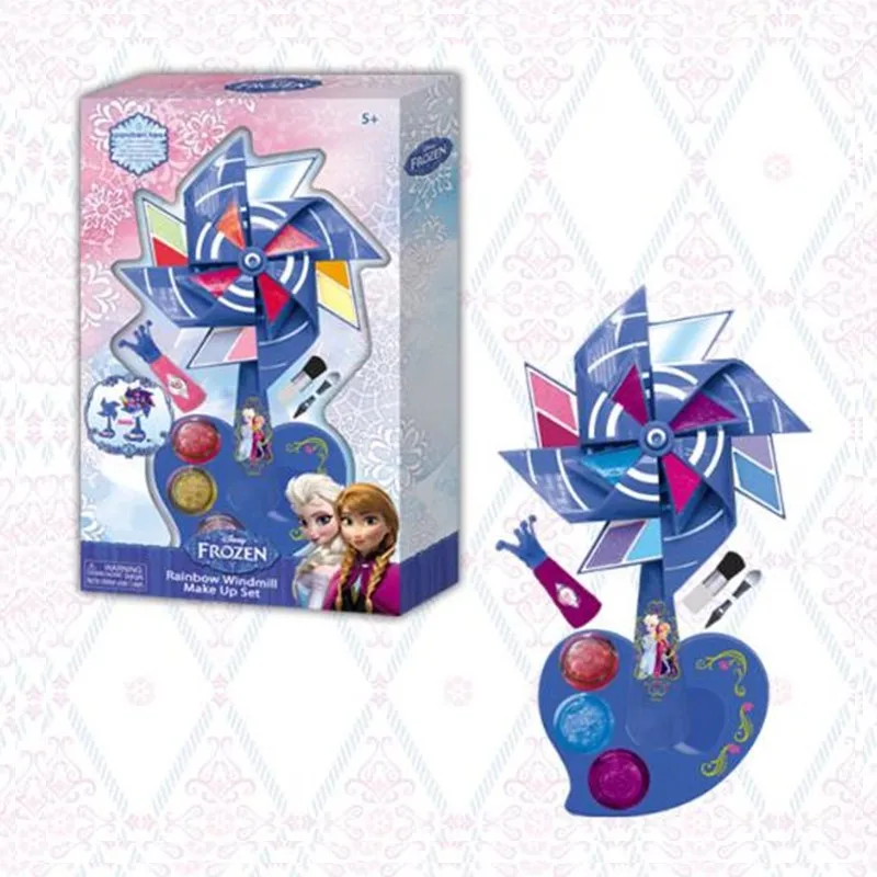 Замороженная Детская косметика игрушка для макияжа красочная ветряная мельница