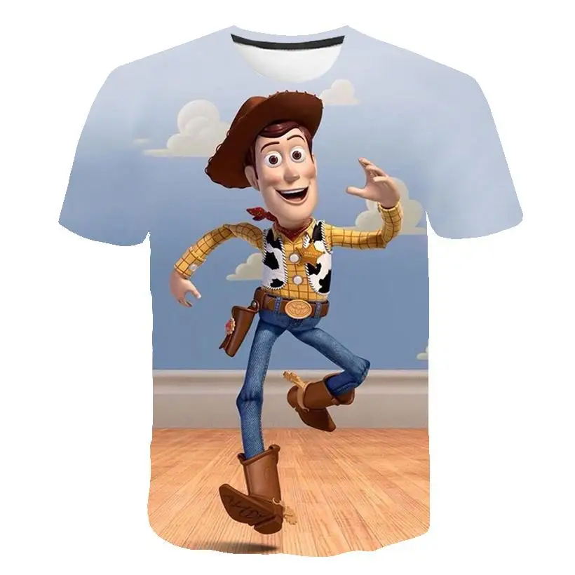 3d Toy Story 4 Harajuku/детская одежда с героями мультфильмов летний Забавный Топ для
