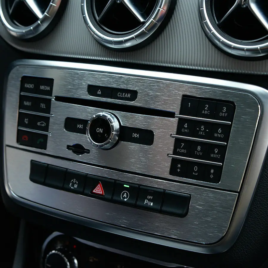 

1set=2pcs Alloy Vehicle Car Media Panel Premium Trim for Mercedes Benz CLA Class