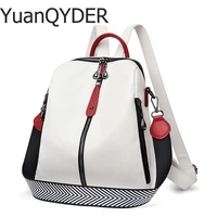 new women backpacks soft leather backpack fashion anti theft shoulder school bag for girls quality sheepskin female travel bag