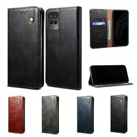 luxury shockproof phone case for oppo a94 a54 a11x f17 a73 find x3 lite realme v15 c11 c21 capa flip wallet leather phone cover