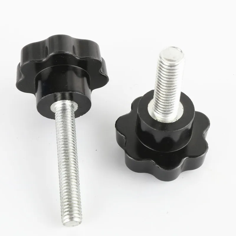 5 шт. M5 Torx пластиковые ручные винты seven star T &amp TX бакелит хандель болт Черный цвет 25