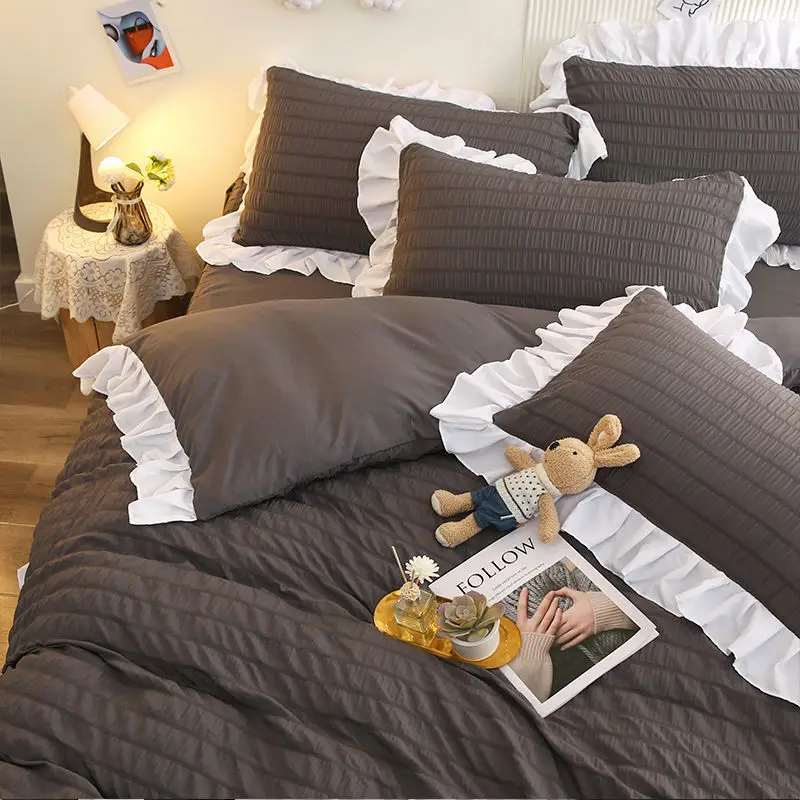 Набор из четырех предметов в Корейском стиле принцессы Комплект постельного