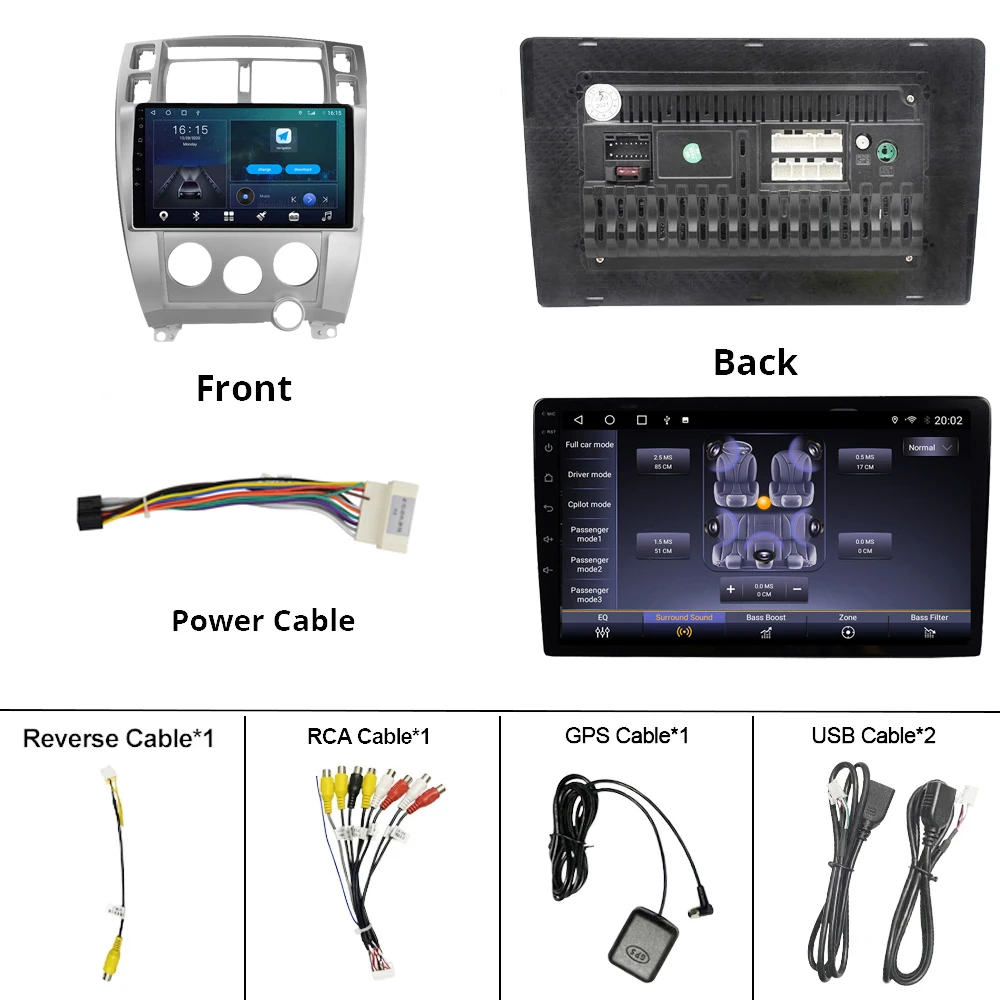 

2DIN Android 10.0 Car Radio For Hyundai Tucson 2004-2009 GPS Navigation Stereo Receiver Auto Radio DSP Car Multimedia Player IGO