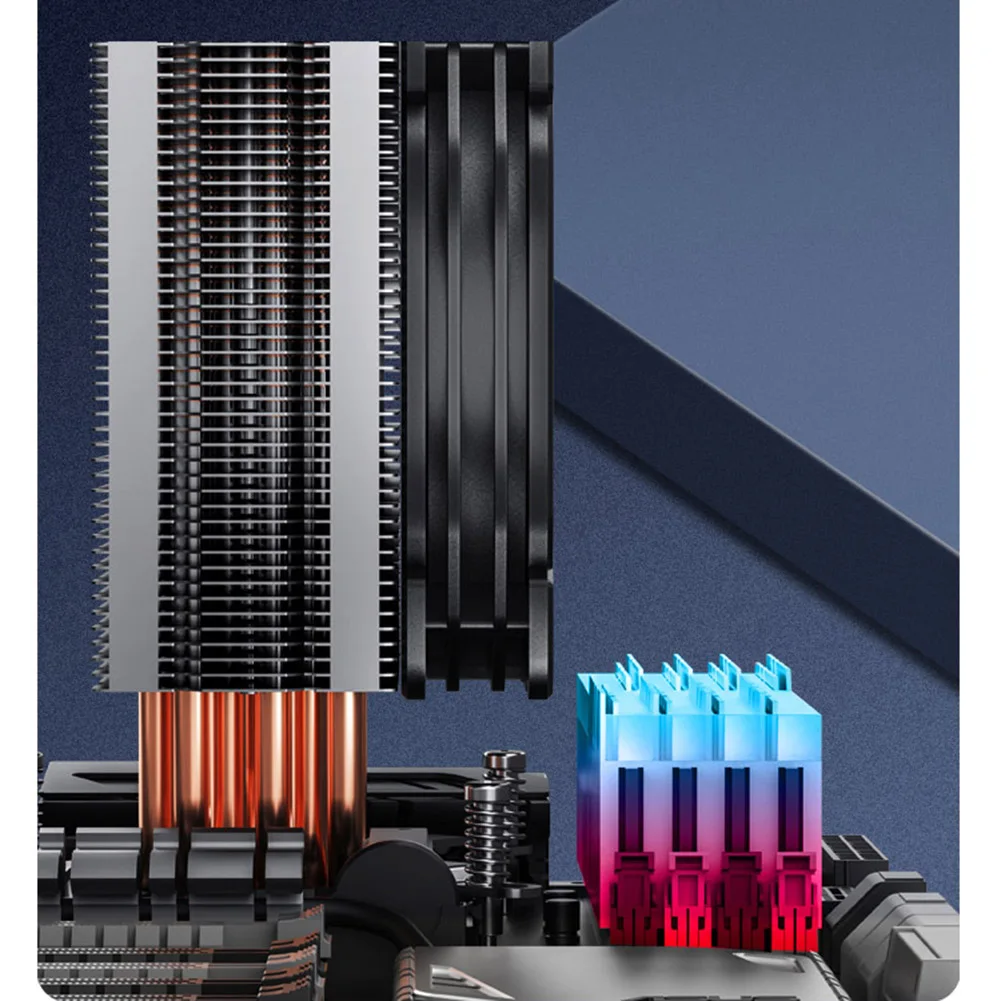 

Кулер для процессора с 6 тепловыми трубками, 12 см, 4-контактный радиатор с гидравлическим подшипником PMW 12 В для компьютера Intel/AMD JONSBO