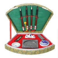 creative 1pc chinese calligraphy kit four treasures calligraphy painting set writing brush pen ink mixing inkstone painting tool