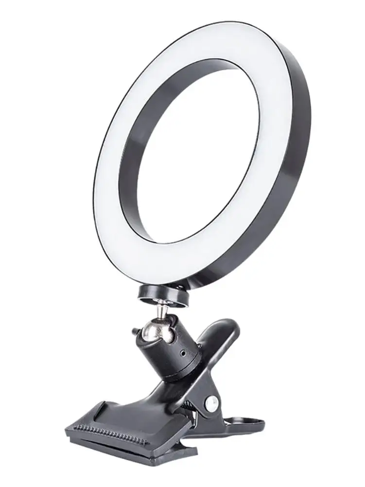 

20cm Computer Fill Ring Light Mobile Phone Brightness Adjustable Selfie Lights Live Broadcast Video Fill Light Beauty Lighting