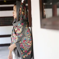 pashmina embroidery mujer bufanda imitation cashmere shawl female scarf chal large size wrap cachecol feminino muslim hijab