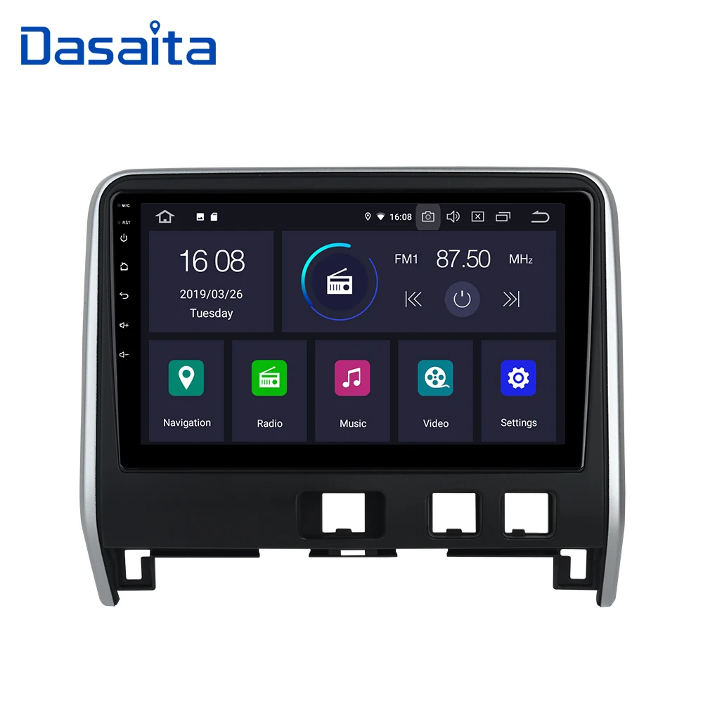 Dasaita Android 9 0 Автомобильный gps 10 2 &quotips для Nissan Serena C27 радио навигация Bluetooth 1 din