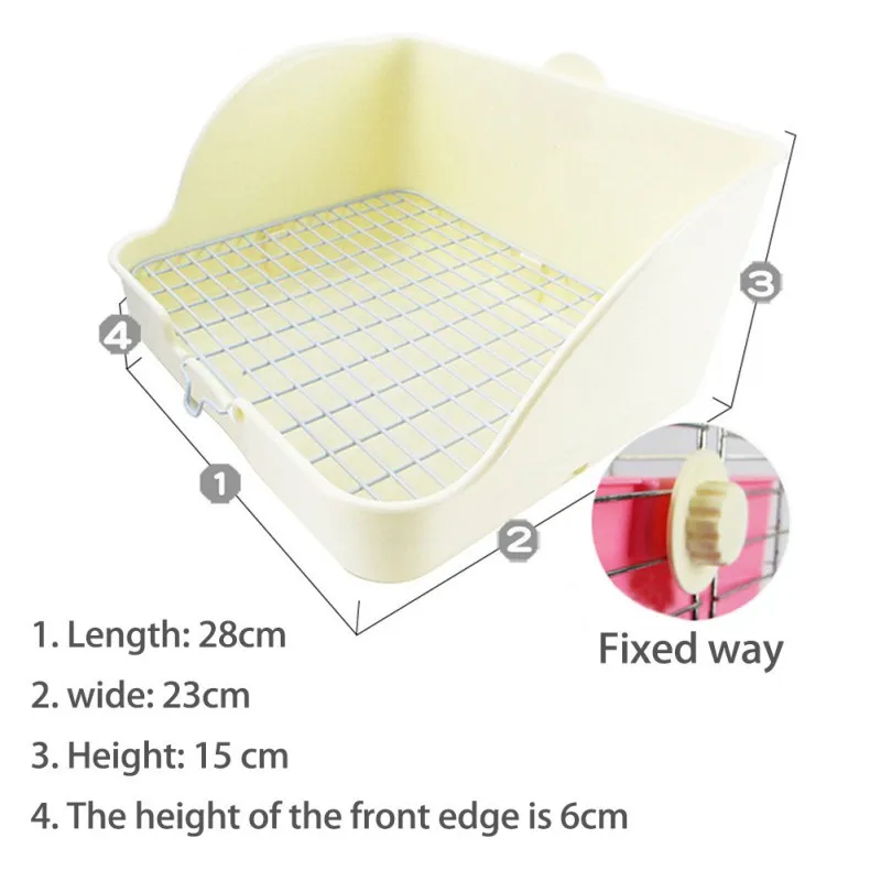 Большой кроличьи туалет тренажер горшок угловой поднос для домашних животных