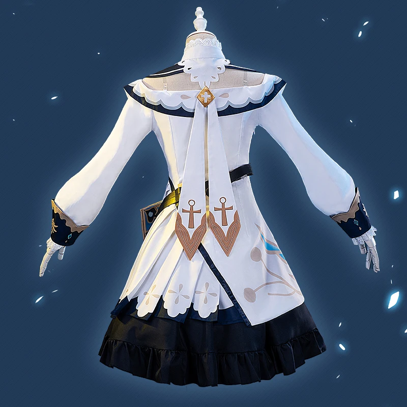 Аниме геншин ударная Барбара игровой костюм прекрасное платье униформа Косплей