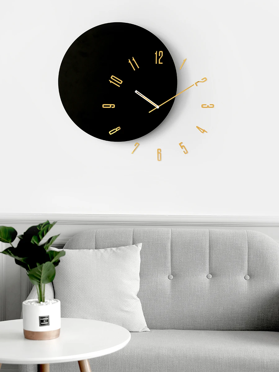 

Fashion Wall Clock Gift Nordic Design Moving Art Silent Wall Clock Living Room Wood Reloj Room Decoration Accessories AA50WC