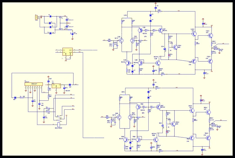 Усилитель на 2sc5200 2sa1943 схема