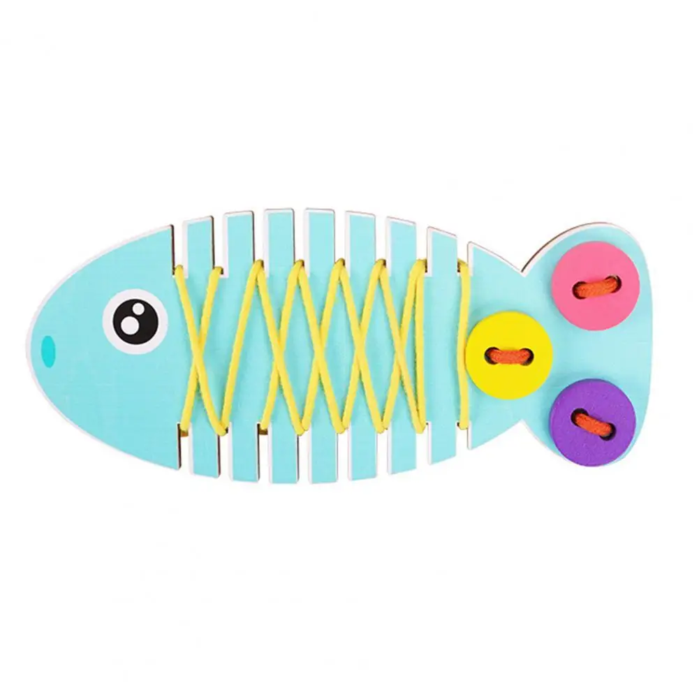 

Детская мультяшная рыба кнопка нить кукла девочка искусственный волос оплетка для практики настольной игры