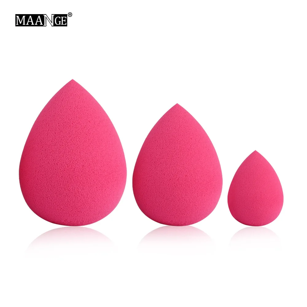 Лидер продаж спонж для пудры MAANGE 3 большой средний и маленький в форме капли