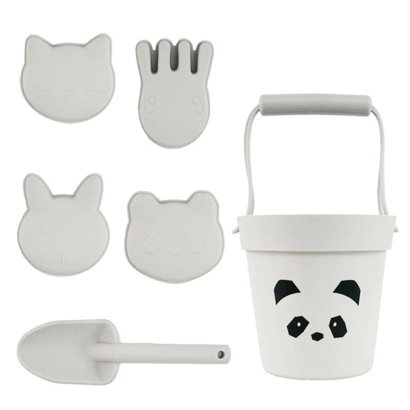 Juguetes de verano con lindos modelos de animales para ni&ntilde;os, juego de herramientas de molde de arena de Duna de goma, juguetes de ba&ntilde;o para beb&eacute;s, juguetes para nadar-0