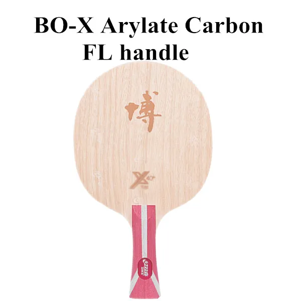 Bo-X ALC FL handle DHS Hurricane BO 2 B2 BO2 Fang Bo Arylate углеродная ракетка для настольного тенниса - Цвет: Bo-X ALC FL handle