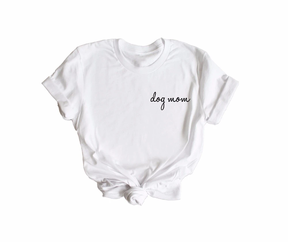 

Dog Mom Mama simple street style funny women fashion grunge tumblr aesthetic cotton casual mother days gift tee top-K984