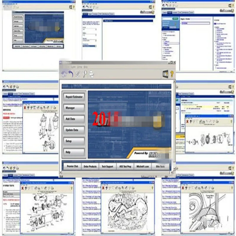 

2021 hot m..chell software Auto Repair m..chell on-dem..d5 software atsg Vivid workshop in 320GB HDD m..chell Diagnostic tools