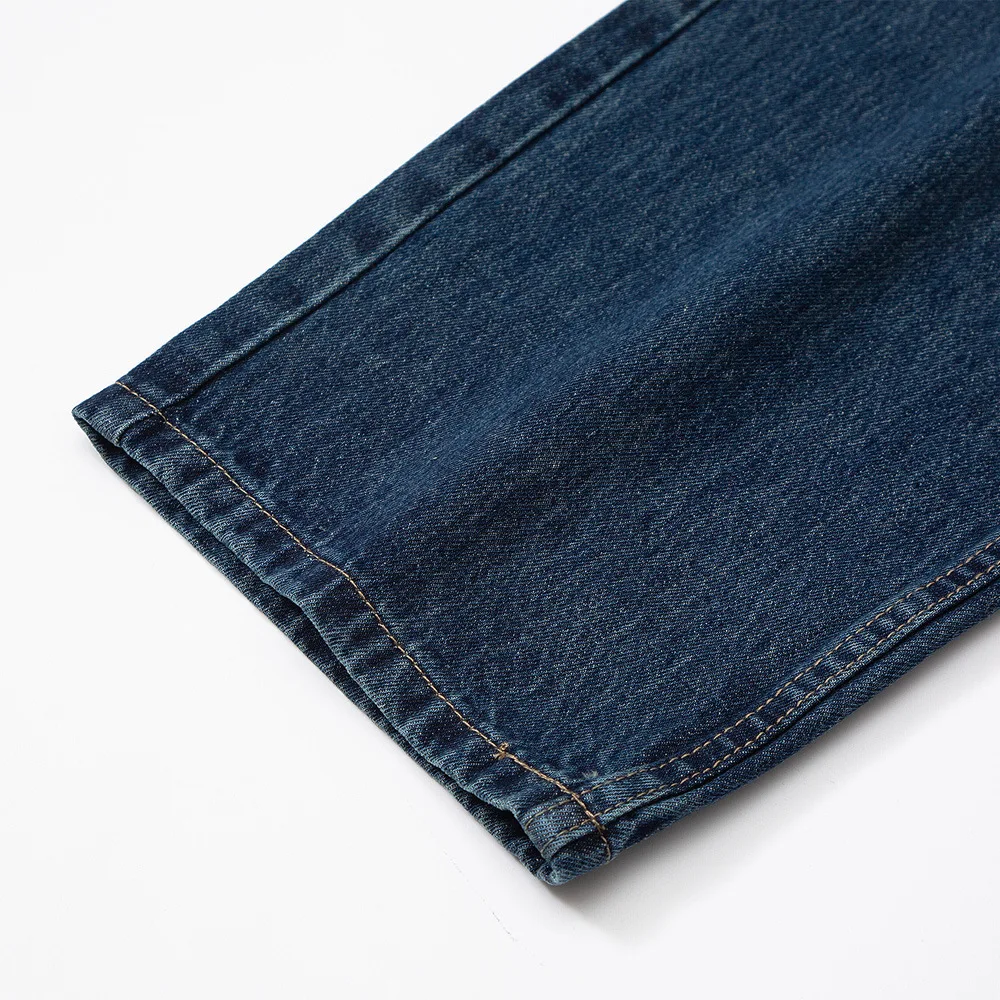 2022 Chinese Style Dragon Embroidery Oversize Men Straight Jeans Trousers Hip Hop Wide Leg Loose Casual Denim Pants Pantalones