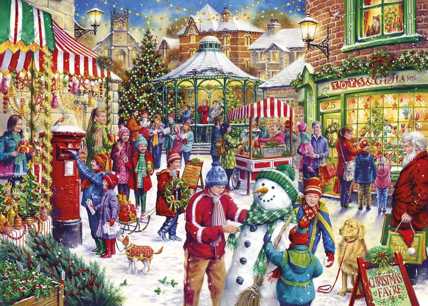 

JMINE Div 5D Christmas Village Street Full Diamond Painting cross stitch kits art High Quality xmas 3D paint by diamonds