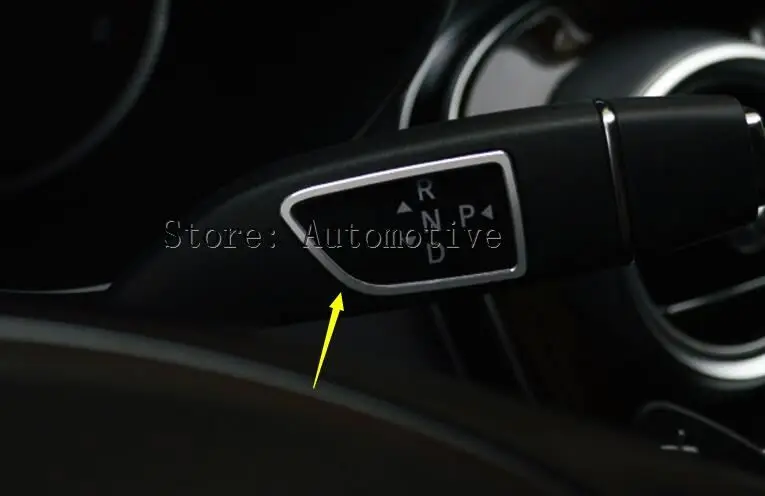 

For Mercedes-Benz GLS 2016 Interior shift gears decoration cover trim 2pcs car styling