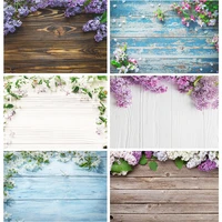 shengyongbao vinyl custom photography backdrops props spring flower wood board photo studio background 21318mb 60