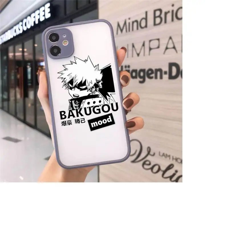 

My Hero Academia Midoriya Phone Cases Matte Transparent For iPhone 12 Mini 11 Pro XR XS Max 7 8 Plus
