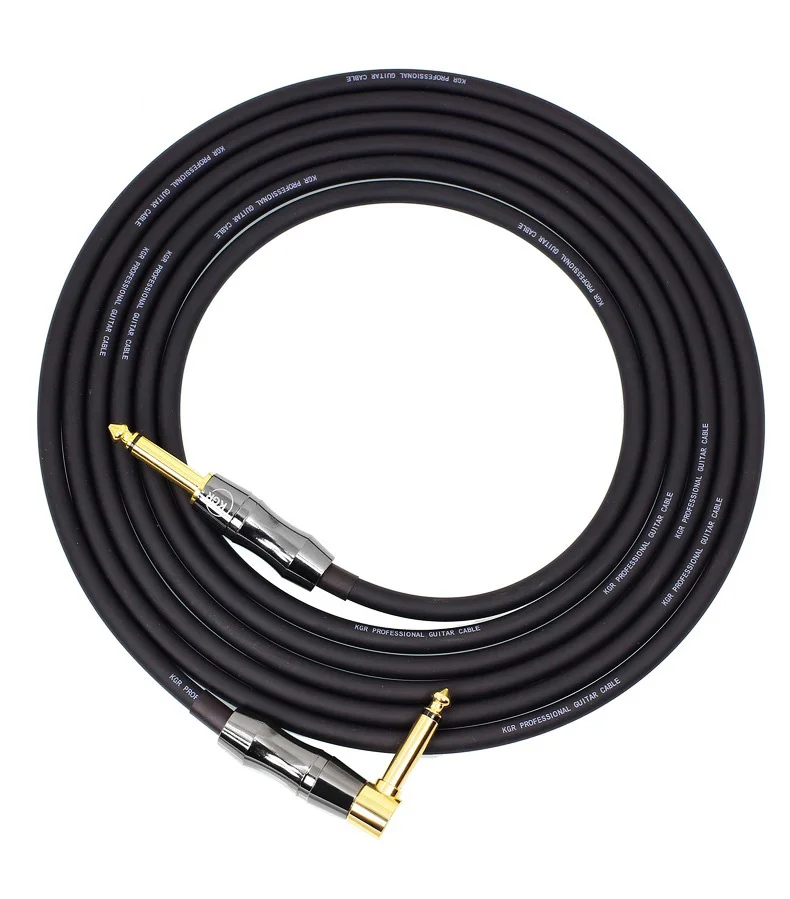 kgr 20awg elektrische gitarre bass audio kabel stecker gerade nach rechts winkel stecker instrument noise reduktion schild gitarre kabel free global s
