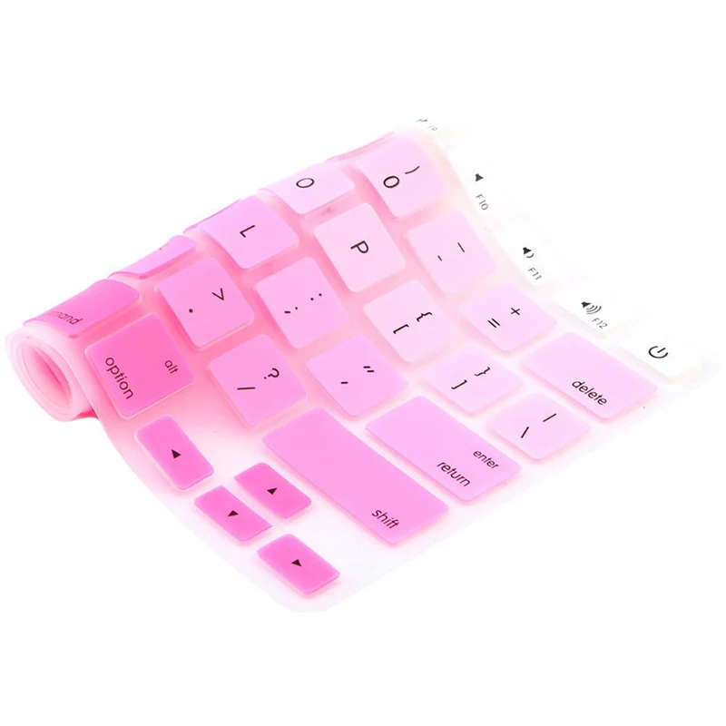 1 шт. Радужный силиконовый чехол для клавиатуры защиты кожи Для iMac Macbook Pro 13 &quot15&quot