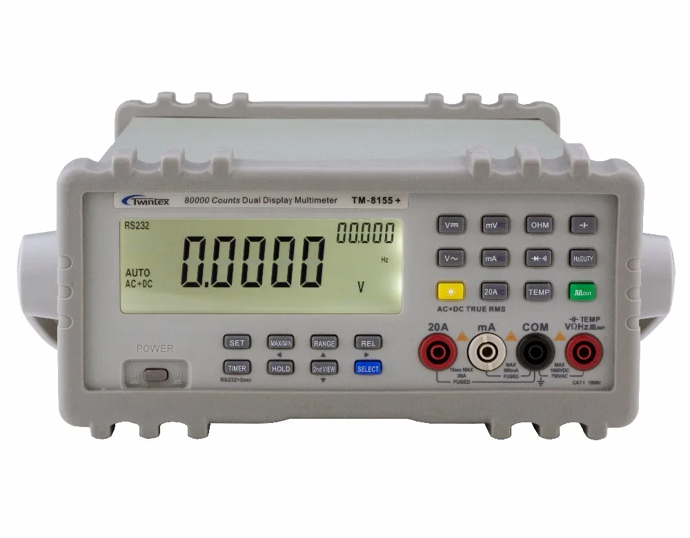

TM-8055 True RMS 4 1/2 Digits 19999 Display Bench Digital Multimeter