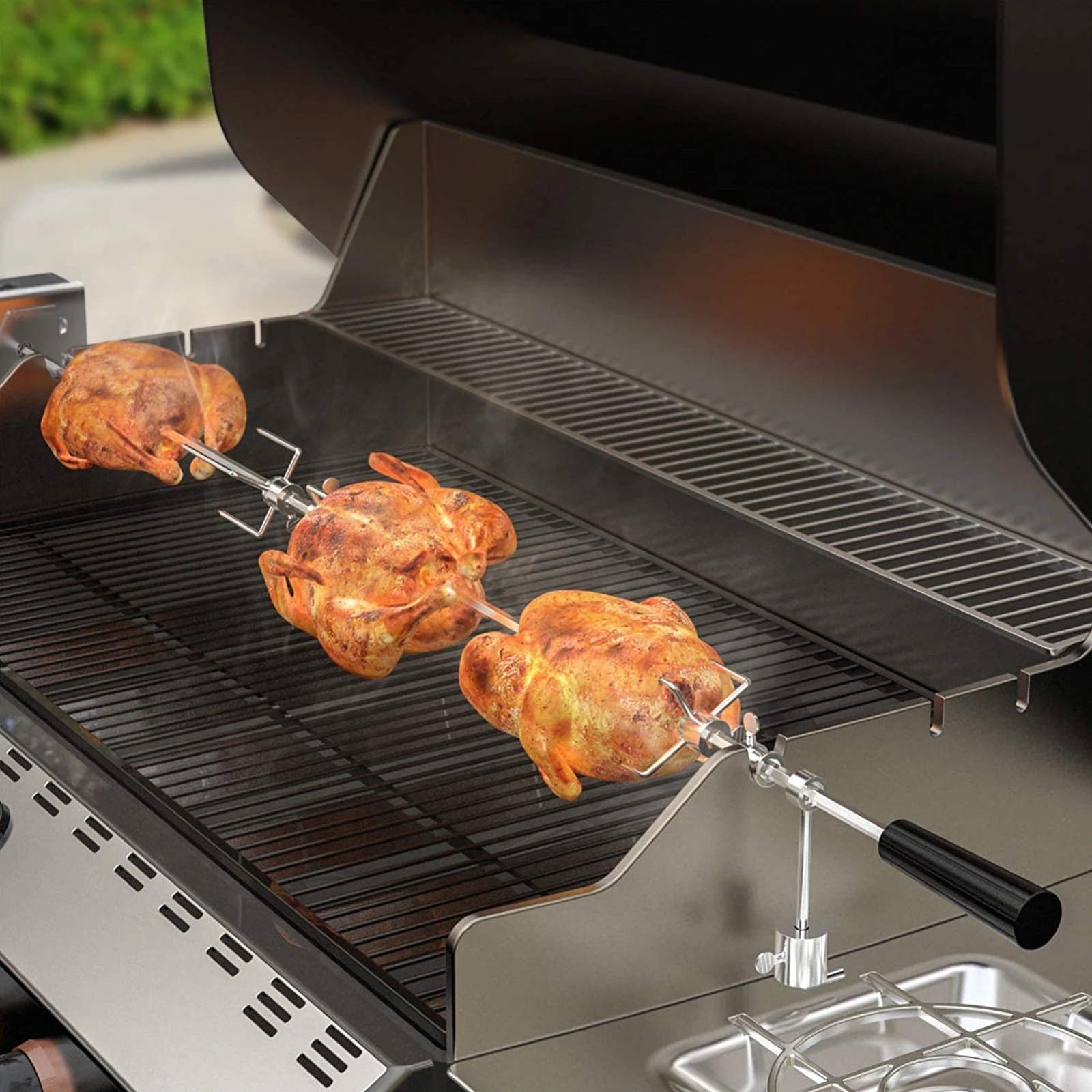 electric barbecue stainless steel barbecue set barbecue grill universal 107cm long grill rod for grilling camping barbecue tools free global shipping