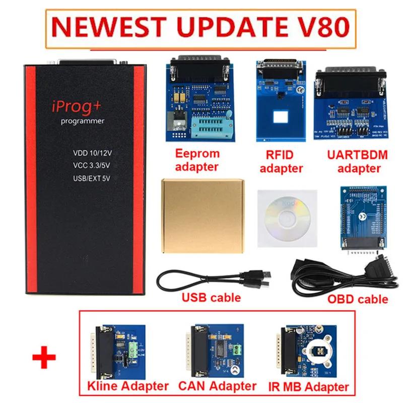 Программатор Iprog + V85Iprog с поддержкой IMMO коррекция пробега сброс подушки