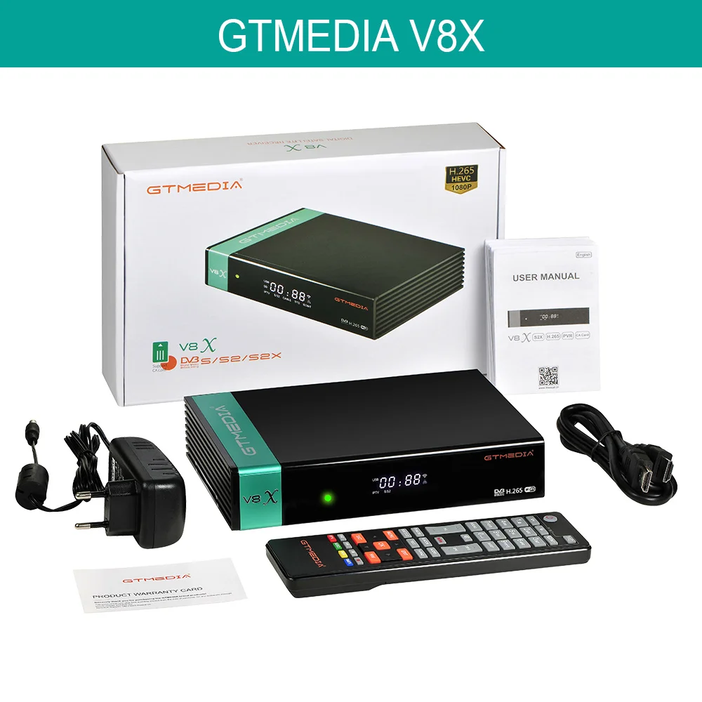 

Full HD Gtmedia V8X/Nova DVB-S2 Satellite Receiver Upgrade Form Freesat V8 Honor Support H.265 Built-in WiFi ES/PL Free Shiping