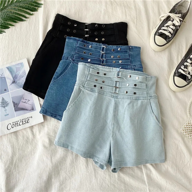 Летние популярные шорты 2020 женские тонкие сексуальные джинсовые с высокой