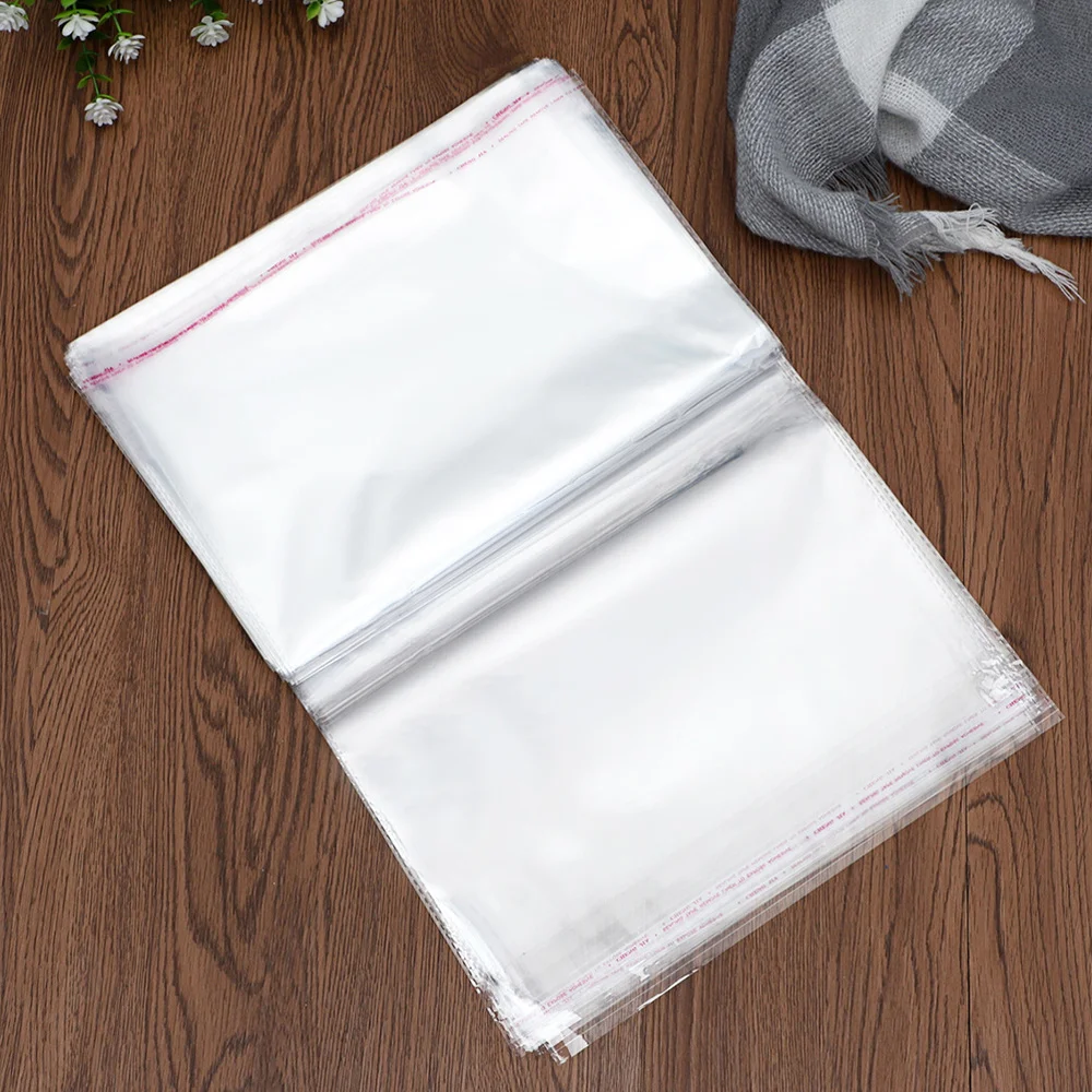 

100pcs Simple Packaging Bag Practical Packaging Bag Self-adhesive Wrapping Bag