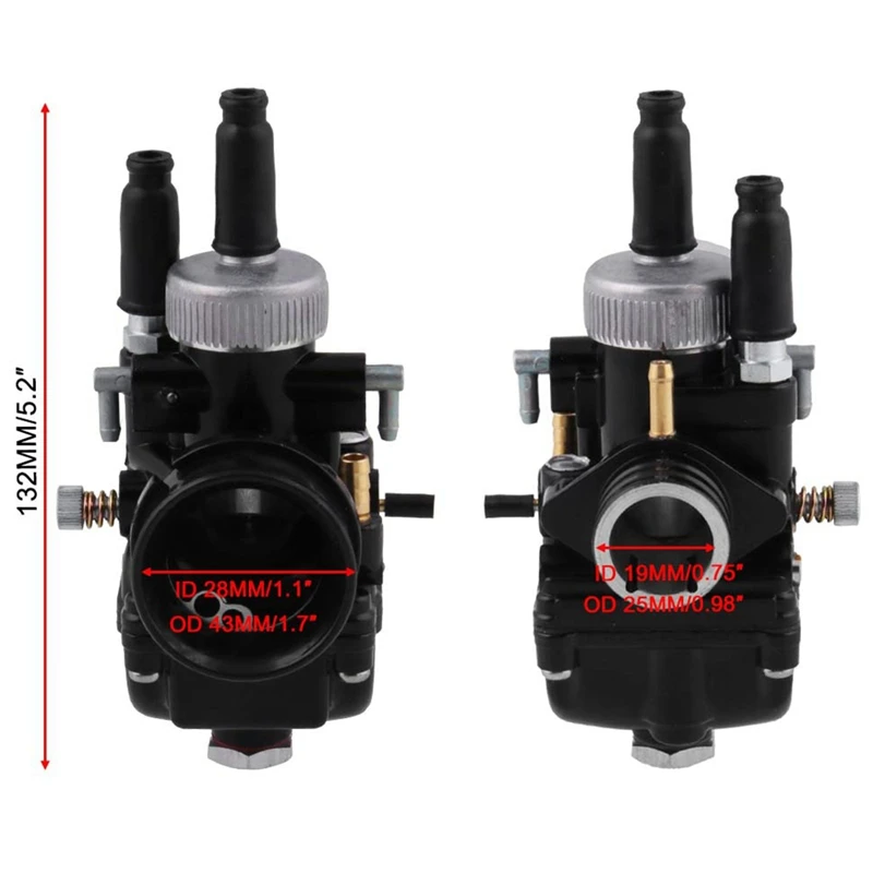 19mm DS Racing Carburetor Carb for PHBG DIO JOG 50Cc 90Cc BWS100 Puch Yamaha Zuma | Автомобили и мотоциклы