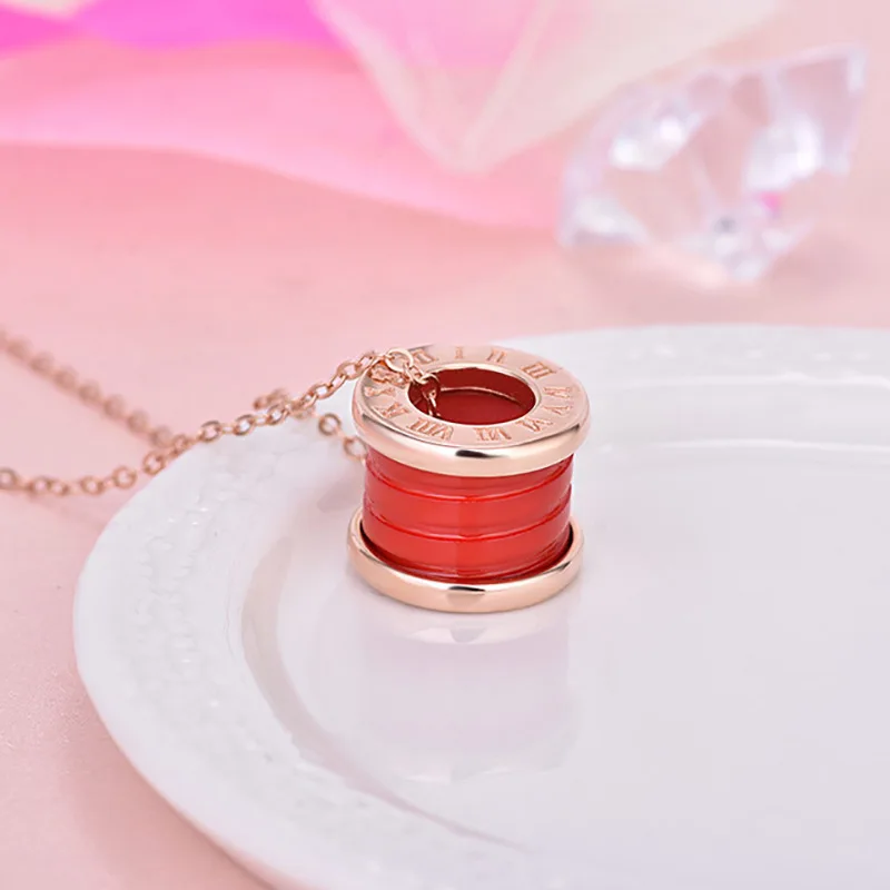 Римское цифровое ожерелье подвеска колье керамическая цепочка украшения и