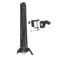 aluminium alloy black strengthen condenser microphone table mounting stand mic damping hanging
