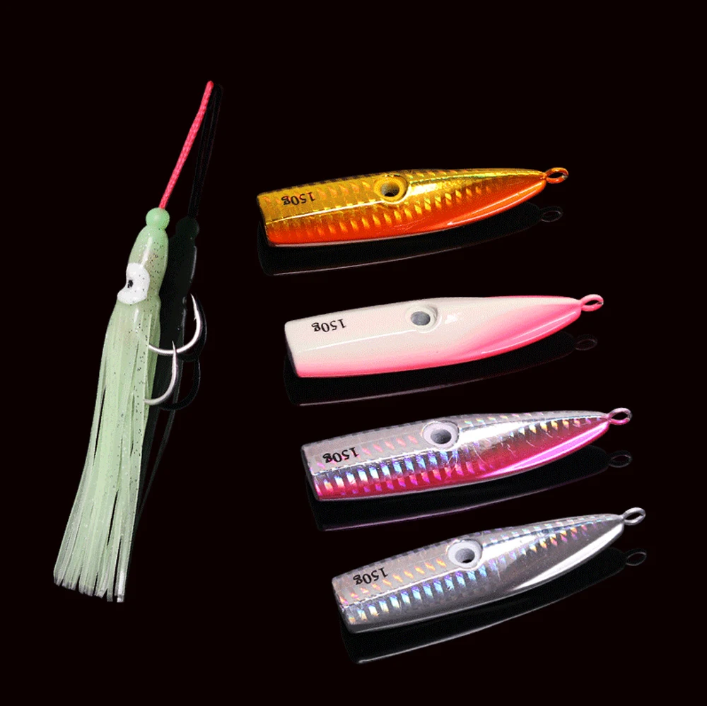 Металлическая приманка для морской рыбалки свинцовые головки блестящая с