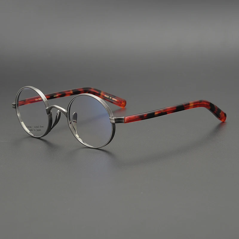 Zerosun маленькие круглые очки мужские титановые винтажные Janpanese Nerd ретро выпускник