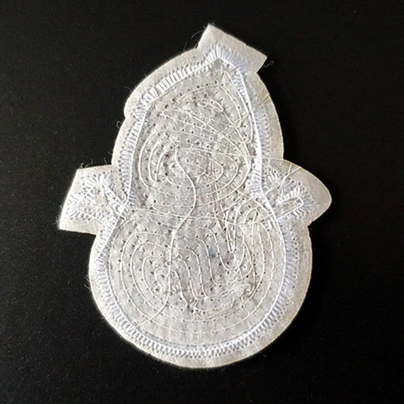

Cartoon Snowman Patch Diy Clothes Stickers White Sequins Large Biker Badge Iron On Patches For Clothing Strange Things Christmas